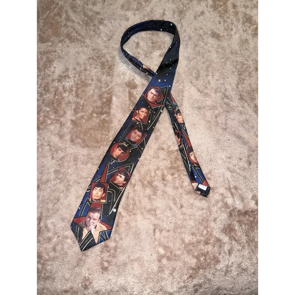 VTG 1994 Ralph Marlin Star Trek Tie Original Series Crew 57